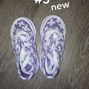 Purple Butterfly Sneakers for Kids